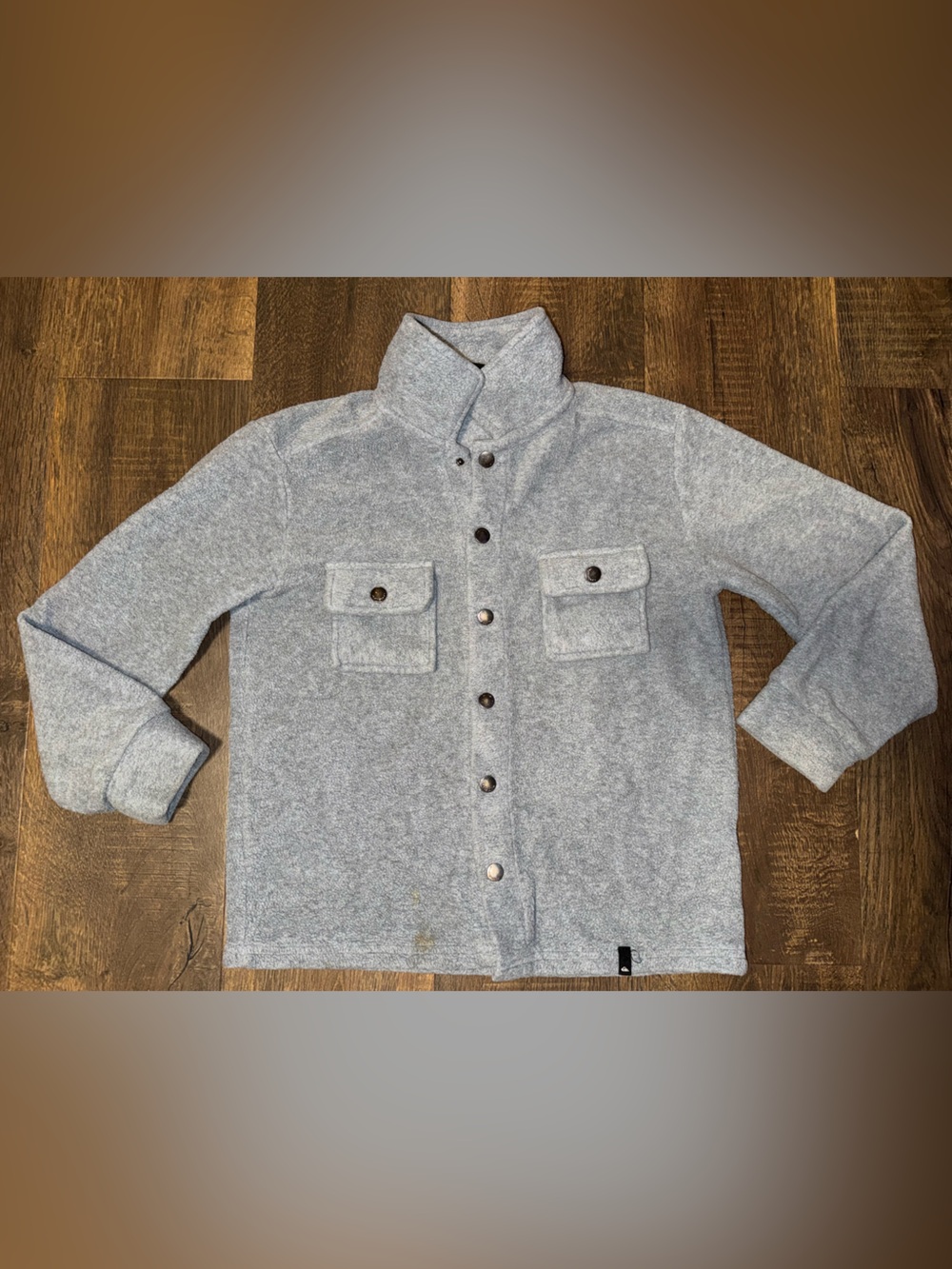 Quiksilver Boy’s Light Gray Zip-Up Sweater Jacket